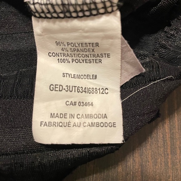 Womens Rickis sequin Black Flutter Dress, Lg. - Picture 2 of 5